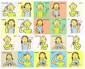 Pexeso znaků z českého znakového jazyka
